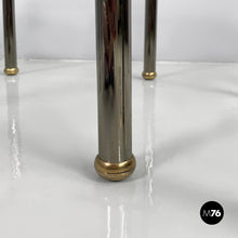 Charger l&#39;image dans la galerie, Coffe tables in metal and glass, 1980s
