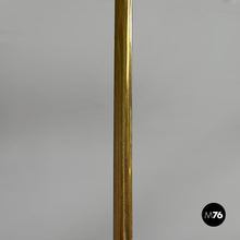 将图片加载到图库查看器，Chandelier in brass and white metal, 1950s
