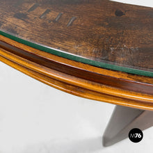 Load image into Gallery viewer, Round wooden coffee table, 1930s
