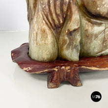 将图片加载到图库查看器，Buddha sculpture in jade and wood, 1950s
