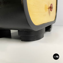Load image into Gallery viewer, Chest of drawers in light and black wood, 1930s
