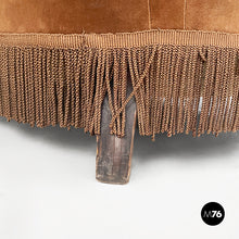 Load image into Gallery viewer, Sofa in brown velvet, 1930s
