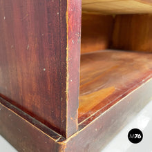 Load image into Gallery viewer, Bookcase in red wood, 1940s
