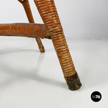 Load image into Gallery viewer, Armchairs in rattan and straw, 1960s
