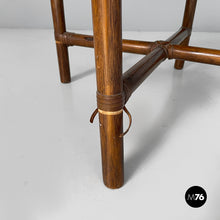 Load image into Gallery viewer, Chair in rattan and fabric, early 20th century
