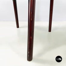 Load image into Gallery viewer, Chair in brown leather and dark wood, 1960s
