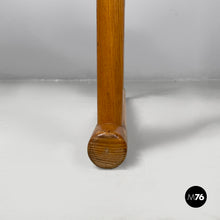 Load image into Gallery viewer, Chairs with armrests in wood and black metal, 1970s
