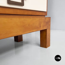 Load image into Gallery viewer, Sideboard in wood, brass and glass, 1940s
