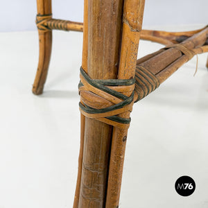 Outdoor dining table in rattan, early 1900s