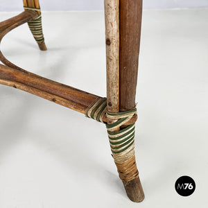 Outdoor dining table in rattan, early 1900s