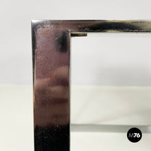 画像をギャラリービューアに読み込む, Coffee tables in smoked glass and metal, 1980s
