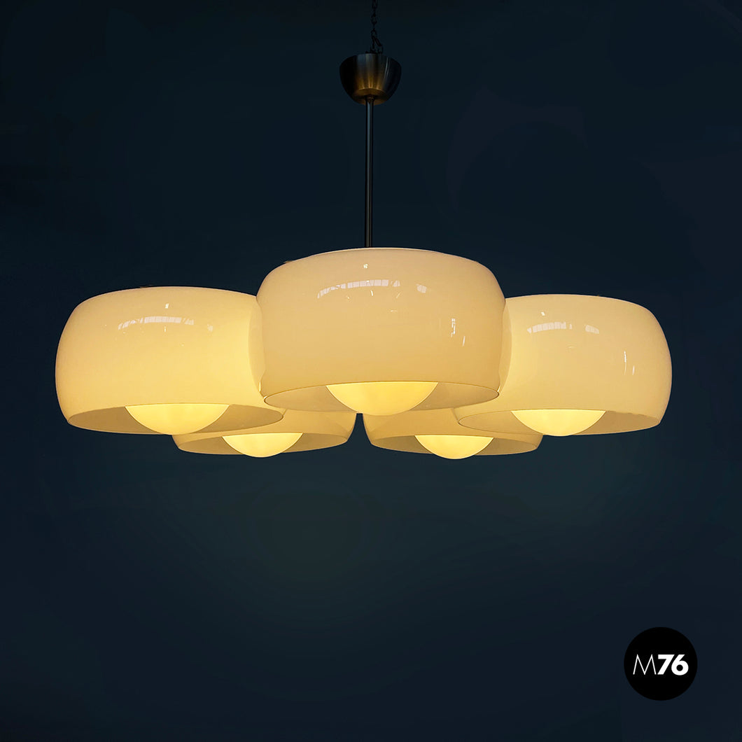 Chandelier Pentaclinio by Vico Magistretti for Artemide, 1970s