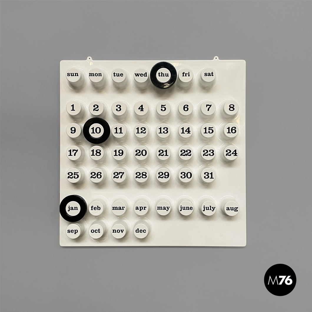 Wall perpetual white calendar by Giorgio Della Beffa for Ring A Date, 2000-2010s