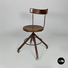 Load image into Gallery viewer, Chair in wood and metal, 1940s
