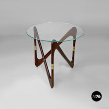 Carica l&#39;immagine nel visualizzatore di Gallery, Coffe table in glass and wood, 1950s
