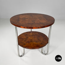 Load image into Gallery viewer, Round wooden coffee table, 1930s
