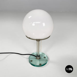 Table lamp WG 24 by Wilhelm Wagenfeld for Tecnolumen, 1980s