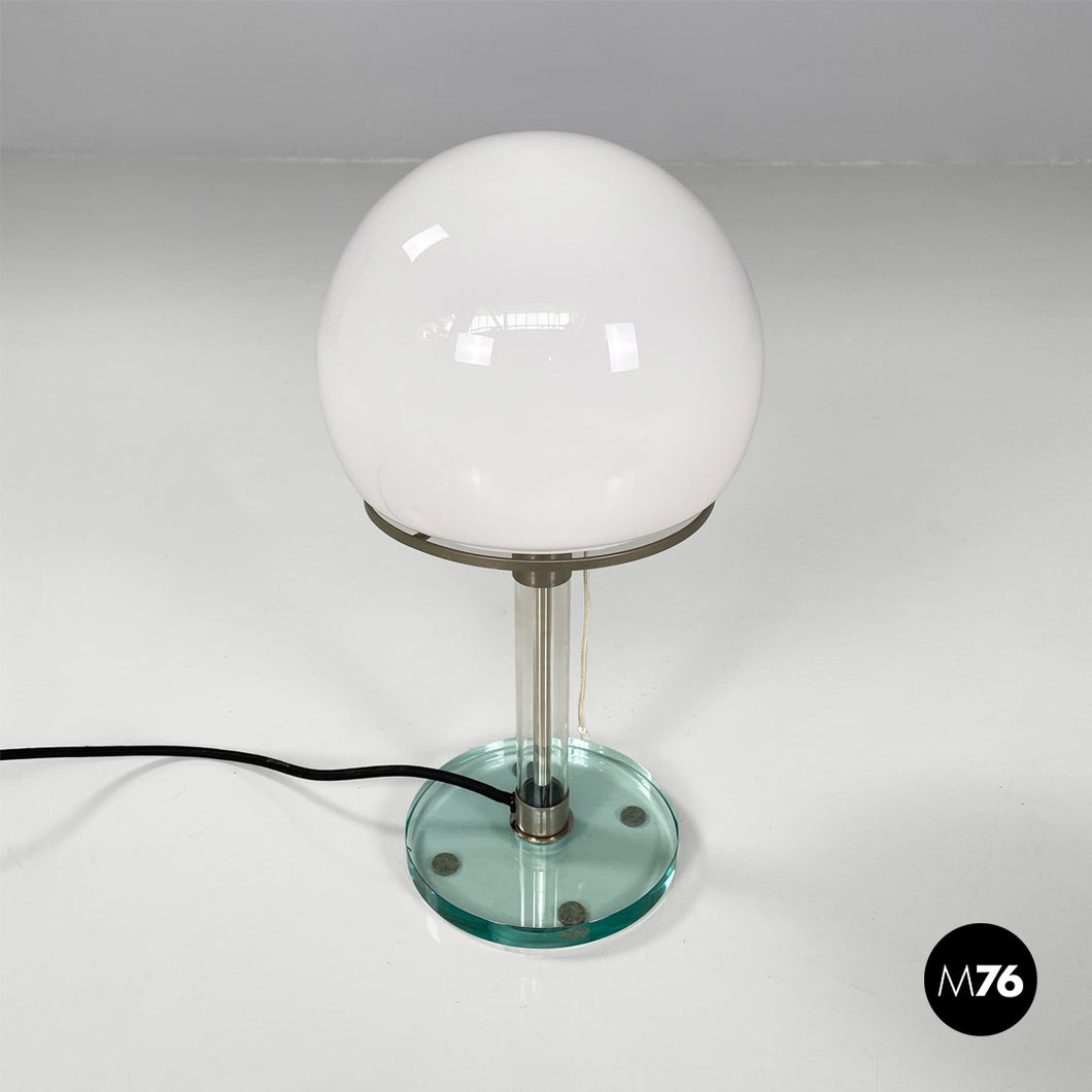 Table lamp WG 24 by Wilhelm Wagenfeld for Tecnolumen, 1980s