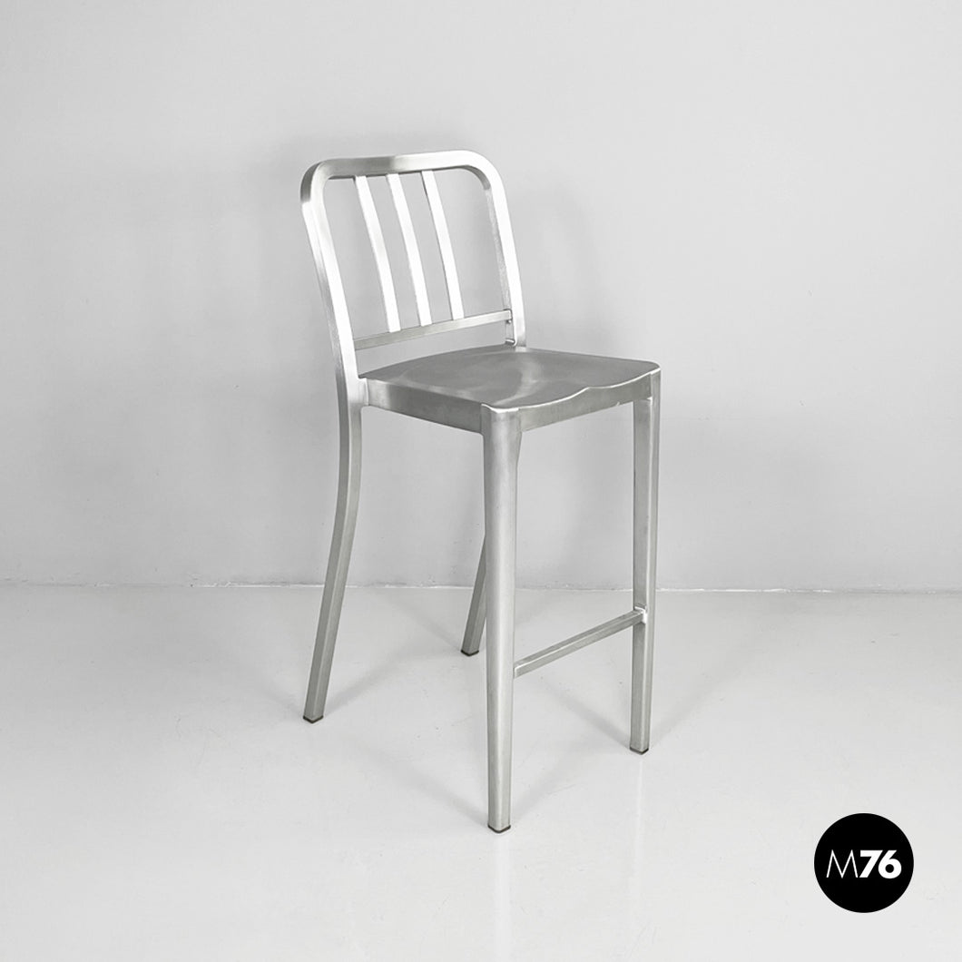 Stool in aluminum Hudson by Philippe Starck for Emeco, 2000s