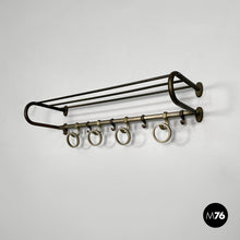 Carica l&#39;immagine nel visualizzatore di Gallery, Metal wall coat rack, 1930s

