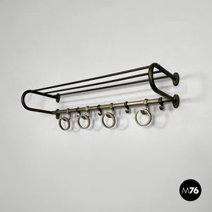 Metal wall coat rack, 1930s