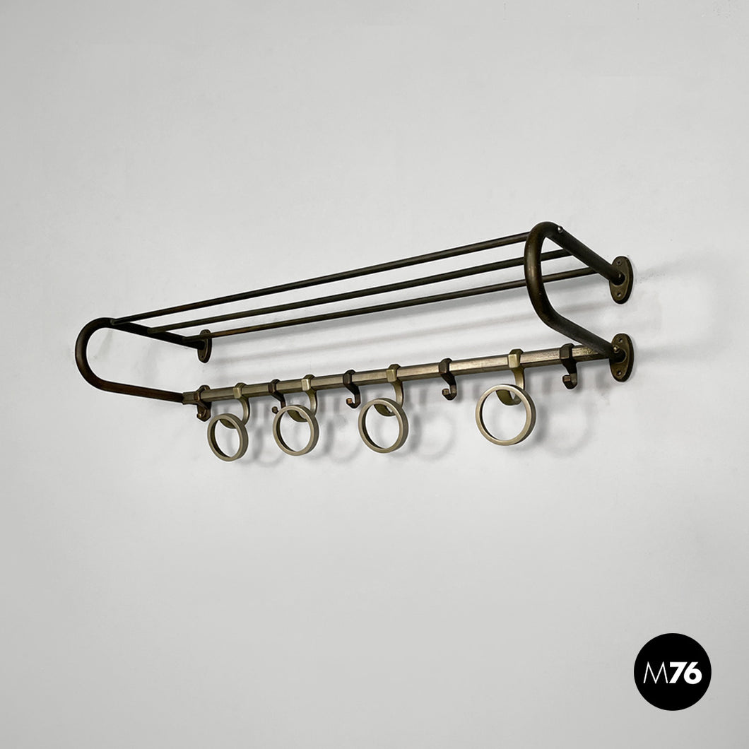 Metal wall coat rack, 1930s