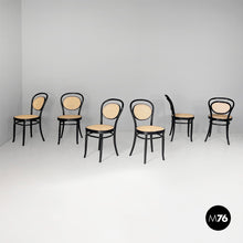Charger l'image dans la galerie, Chairs in straw and wood for Sautto e Liberale, 1930s
