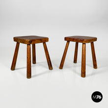 Charger l&#39;image dans la galerie, Wooden stools, 1970s
