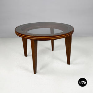 Round wooden coffee table, 1930s
