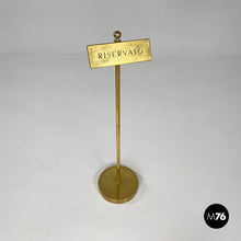 Load image into Gallery viewer, Sign in brass, 1980s
