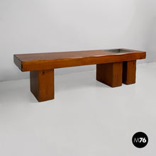 Carica l'immagine nel visualizzatore di Gallery, Wooden bench with flower box, 1970s
