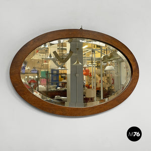 Wooden wall mirror, 1940s