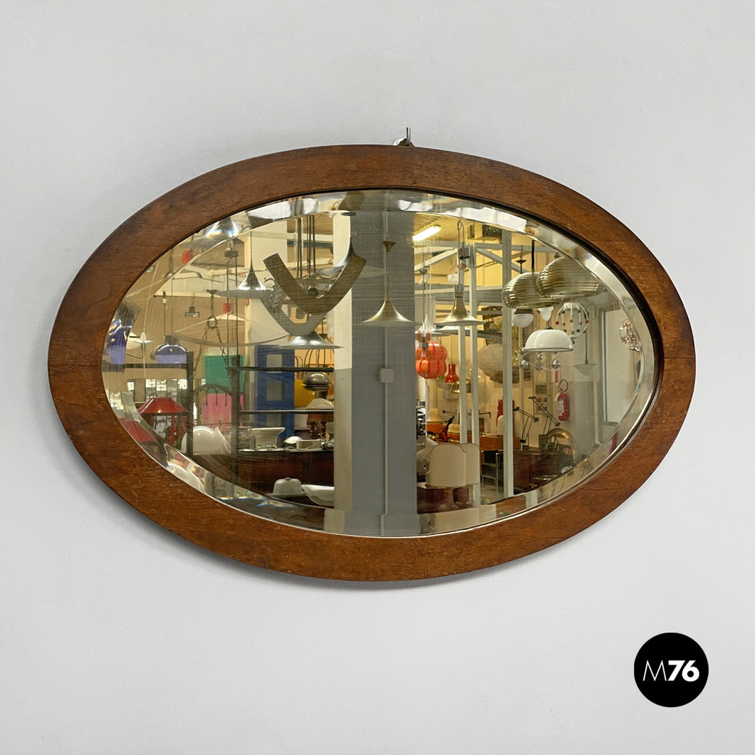 Wooden wall mirror, 1940s