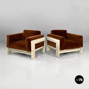 Armchairs Bastiano by Afra and Tobia Scarpa for Gavina, 1960s