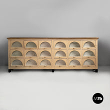 Carica l'immagine nel visualizzatore di Gallery, Chest of drawers in wood and glass, 1930s
