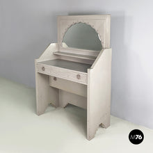 Load image into Gallery viewer, Console with mirror in gray wood by Gino Maggioni for Atelier Borsani Varedo, 1920-1930s
