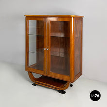 画像をギャラリービューアに読み込む, Display cabinet in wood and glass, 1930s
