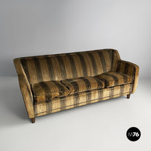 Charger l'image dans la galerie, Striped velvet sofa, 1930s
