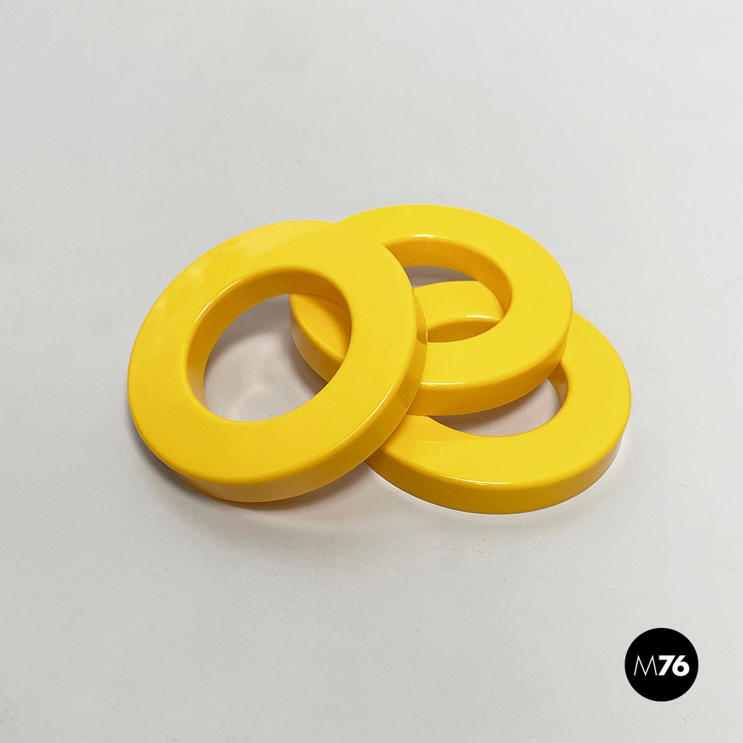 Yellow rings for the perpetual wall calendar by Ring A Date, 2020s