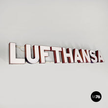 Load image into Gallery viewer, Sign Lufthansa in white plexiglass, 1970s
