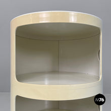 画像をギャラリービューアに読み込む, White plastic bedside table Componibili by Anna Castelli Ferrieri for Kartell, 1970s

