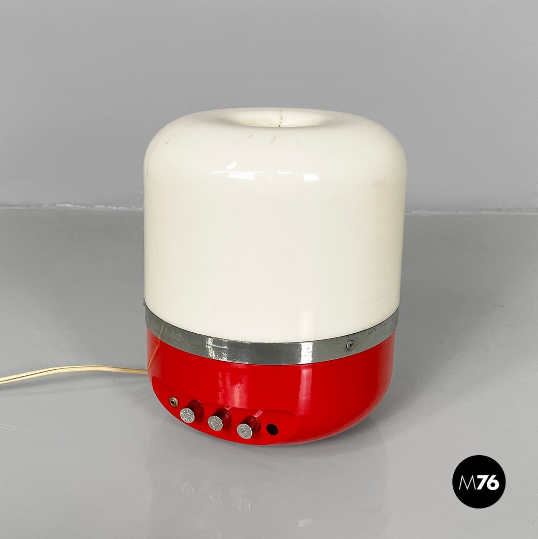 Radio table lamp by Adriano Rampoldi for Europhon, 1970s