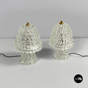 Table lamps by Barovier&Toso, 1950s