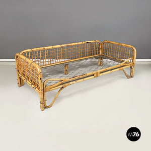 Daybed in rattan, 1970s