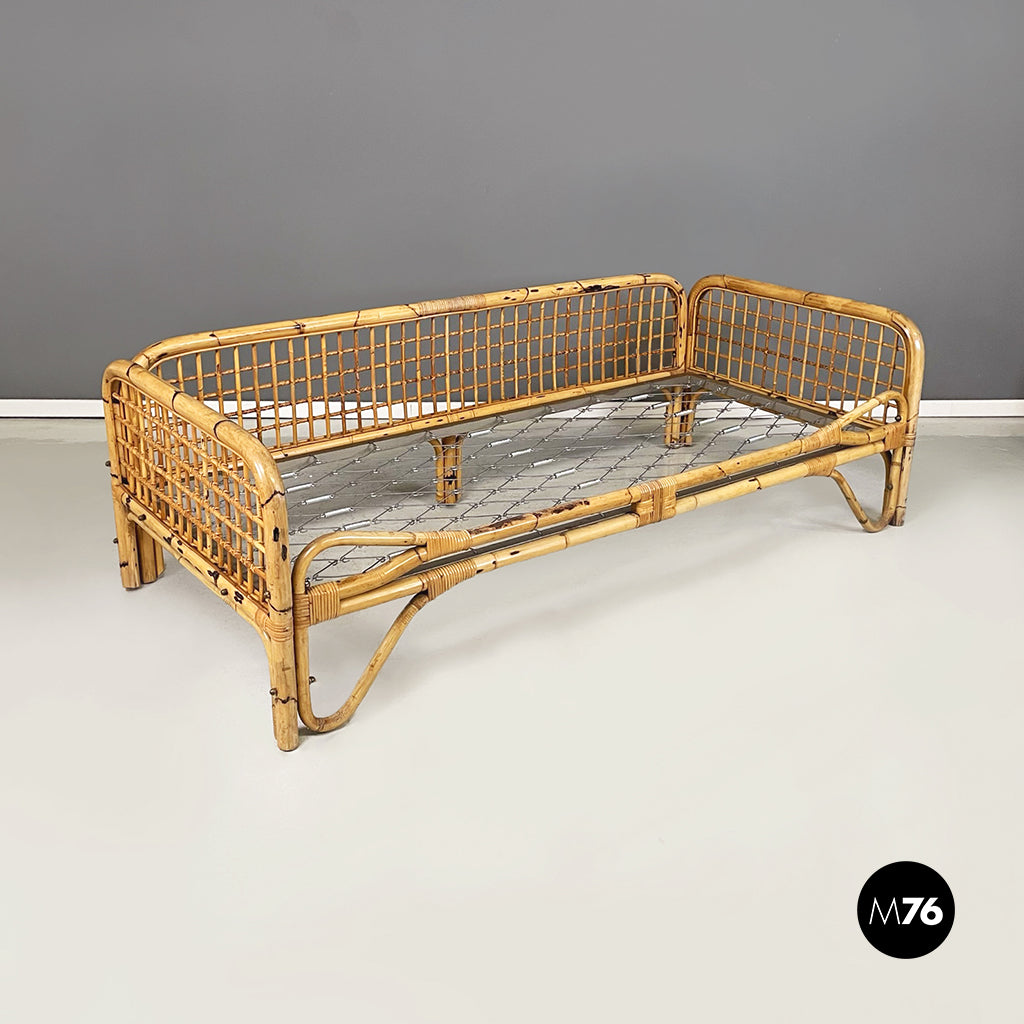 Daybed in rattan, 1970s