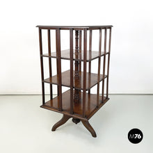 Load image into Gallery viewer, Revolving bookcase in wood, 1920s
