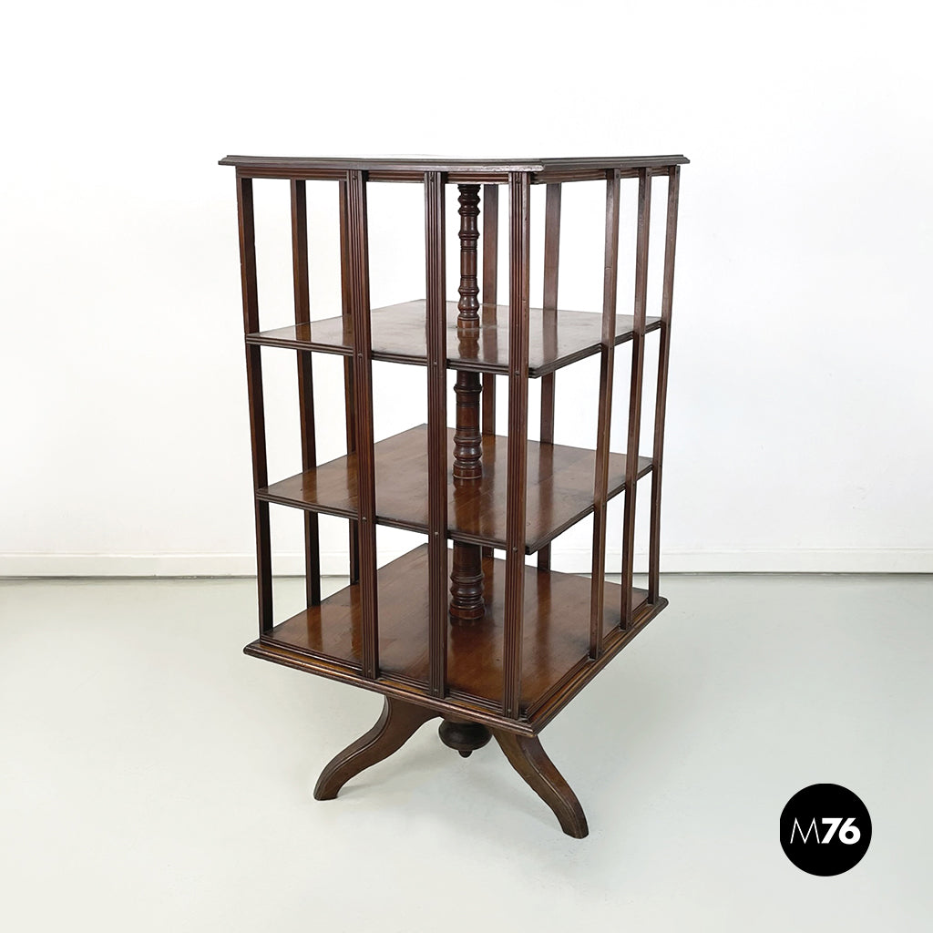 Revolving bookcase in wood, 1920s