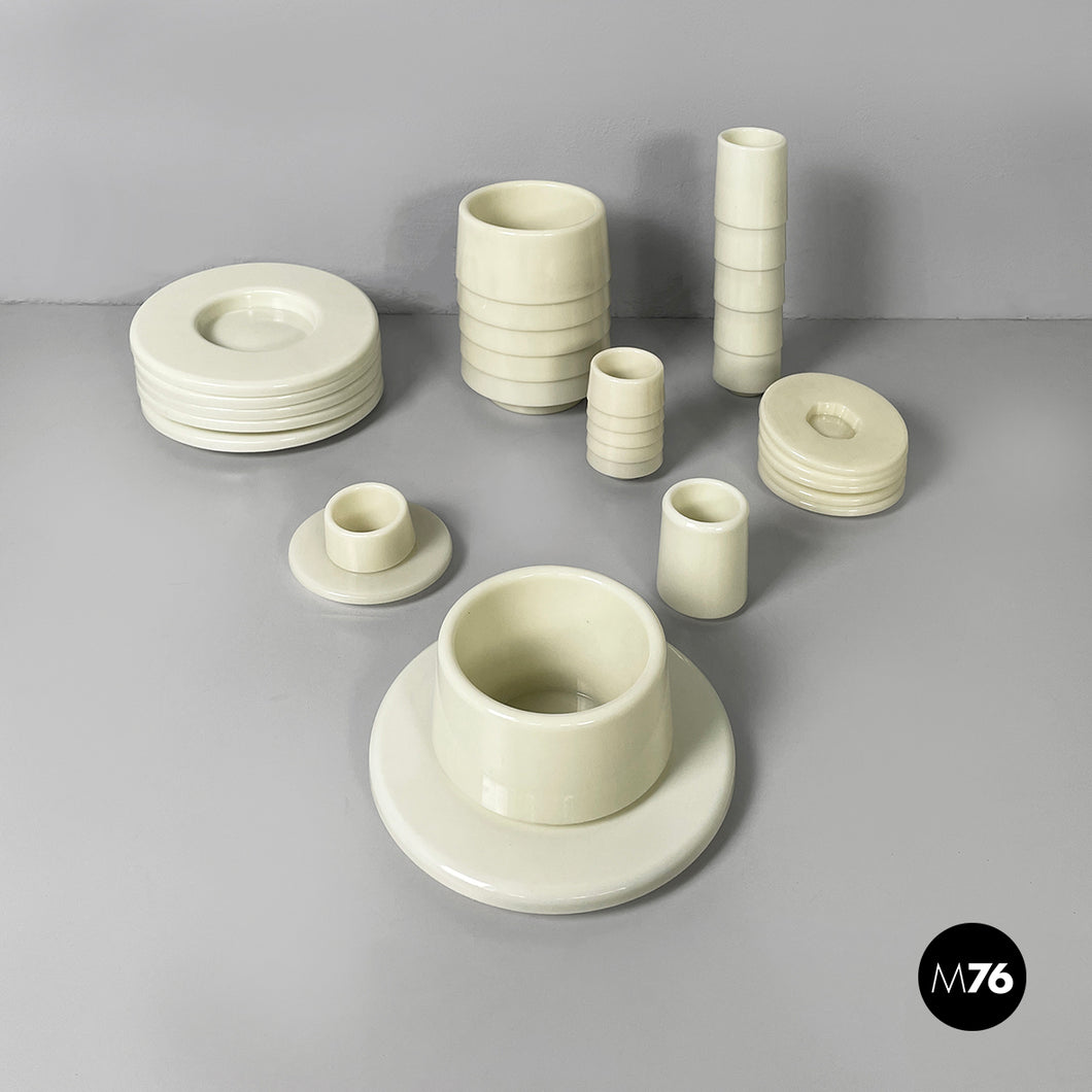 Tableware set by Angelo Mangiarotti, 1970s