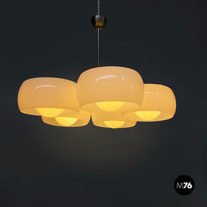 Chandelier Pentaclinio by Vico Magistretti for Artemide, 1970s