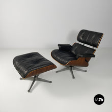 画像をギャラリービューアに読み込む, Armchair and pouf by Charles e Ray Eames, 1970s
